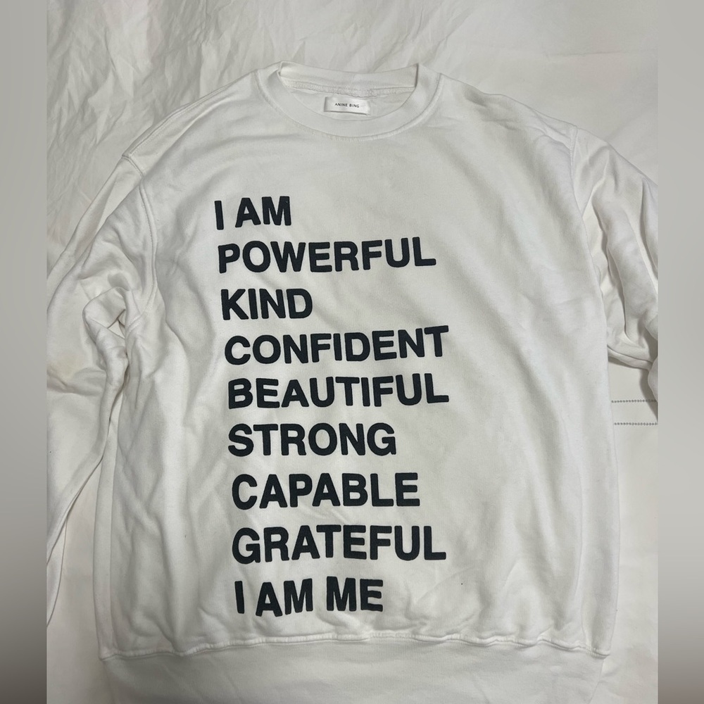 Anine Bing Ramona Empowerment Sweatshirt